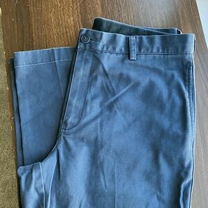 Vintage L.L. Bean Navy Blue Cotton Pants, Classic Fit, 33 x 36